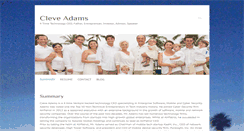 Desktop Screenshot of cleveadams.com