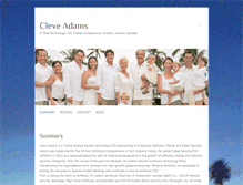 Tablet Screenshot of cleveadams.com